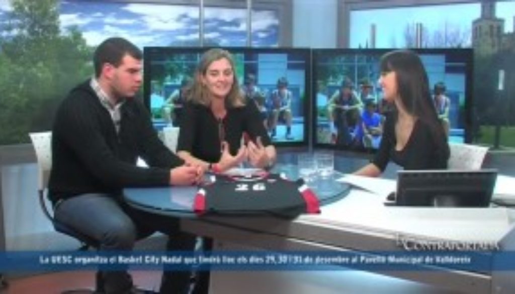 Cervera-Mateu portada entrevista Basket City Nadal 2014 TV Sant Cugat