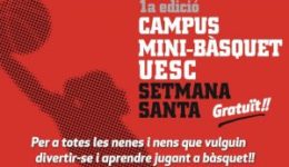 Campus Mini-Bàsquet UESC Setmana Santa 2018 foto portada web